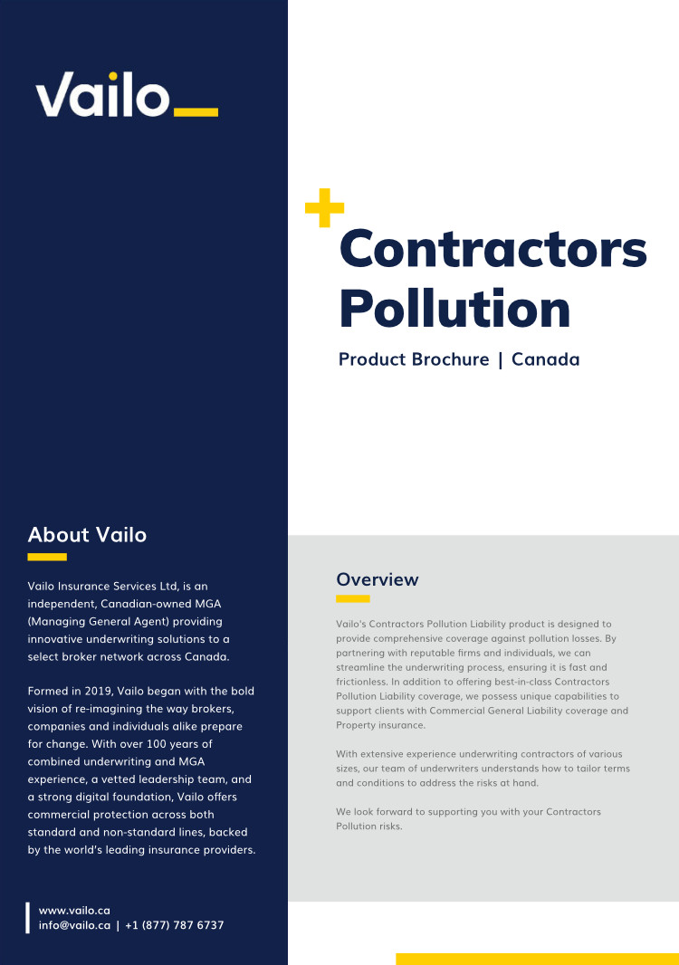 Contractors Pollution Brochure