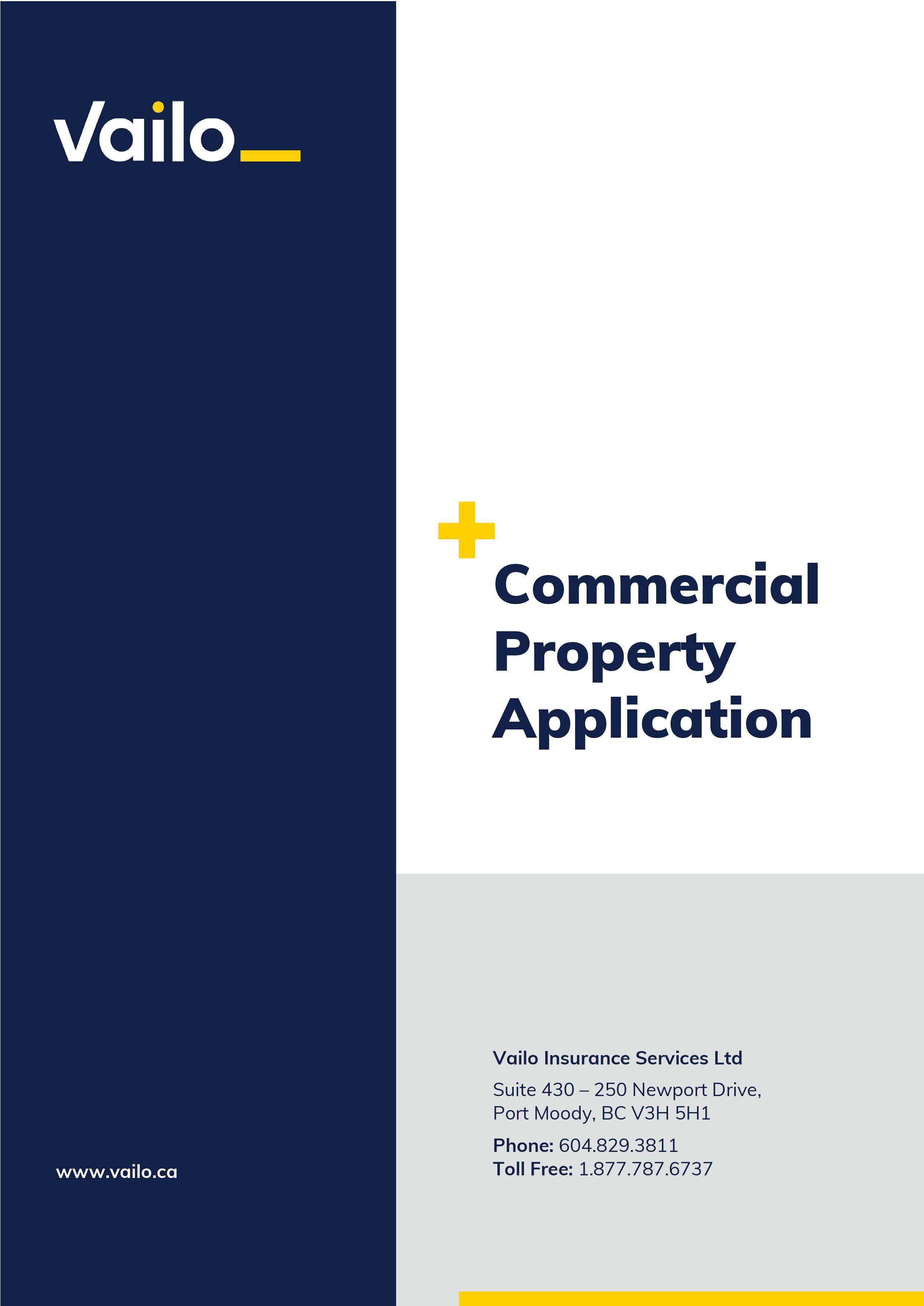 Commercial Property Application