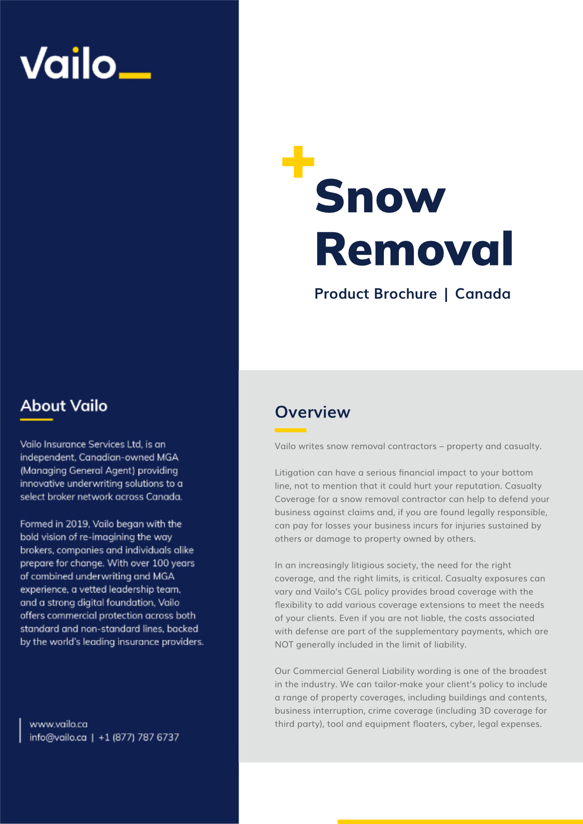 Snow Removal Product Brochure